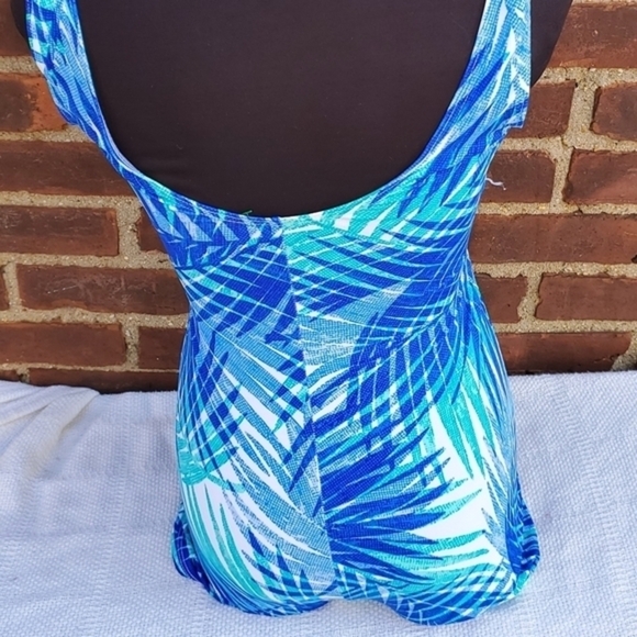 Gabar blue‎ palm One piece swimsuit 10 - Picture 3 of 10